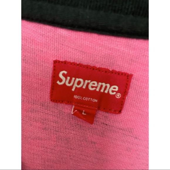 Supreme Red Mosaic Long Sleeve Shirt - Picture 4 of 5